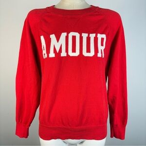 GAP Women's Red Amour Raglan Knit Sweater L